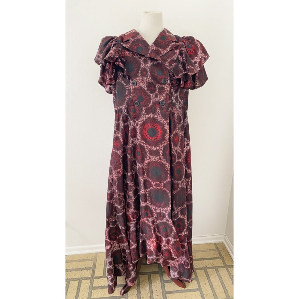 New Sika Tima Dress Abstract Brown